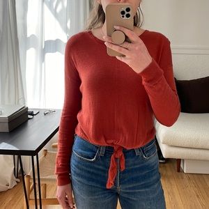 Burt orange light sweater